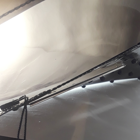 BCBGMAXAZRIA Rhinestone Black Semi Sheer Envelope Clutch NWT - Picture 5 of 13